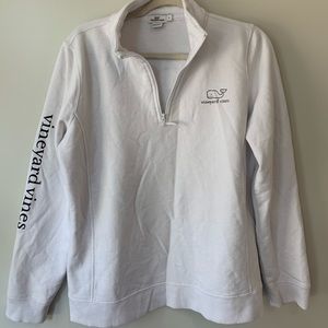 White quarter zip jacket